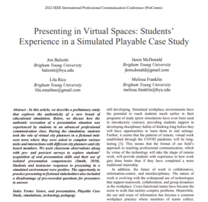Abstract and first page screenshot of article